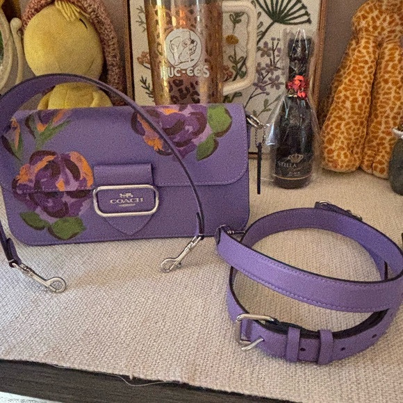 Coach Morgan Shoulder Bag In Floral Print - Picture 11 of 11